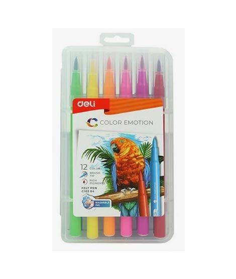 iShopping - M Toys Deli 12 Color Soft Brush Marker Set