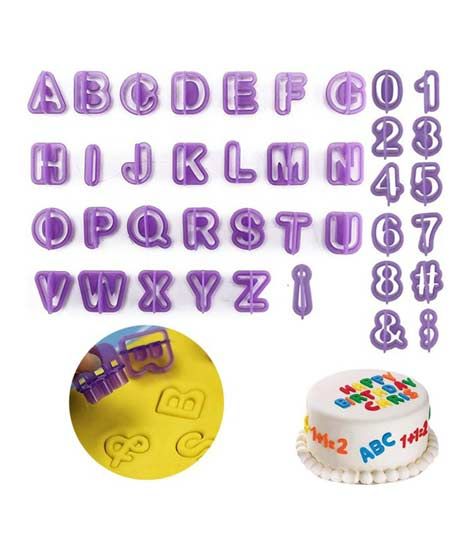 iShopping - Promax Alphanumeric Cake Moulds - 36 Pcs