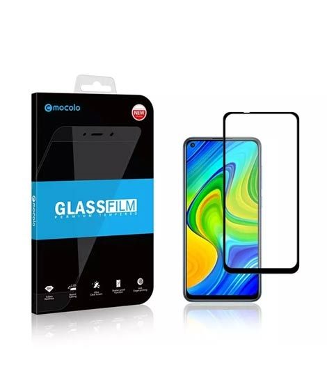 iShopping - Mocolo Edge To Edge Glass Protector For Redmi Note 9 Black (AMT-4238)