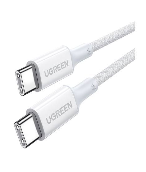 iShopping - Ugreen USB-C To USB-C 100W Fast Charging Cable White (AMT-6227)