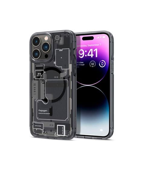 iShopping - Spigen Hybrid MagSafe Enabled Case For iPhone 14 Pro Deep Purple (ACS05540)