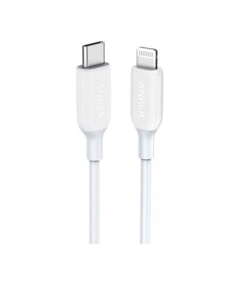 iShopping - Anker PowerLine III USB-C to Lightning Cable 3ft - White (A8832H21)