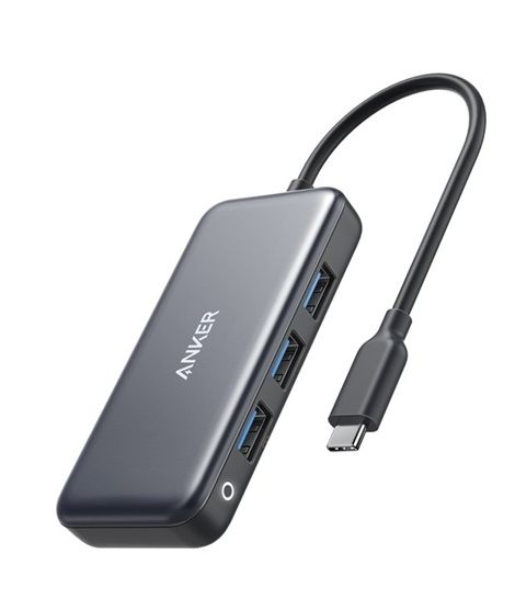 iShopping - Anker Premium 4 In 1 USB C Hub Adapter Gray