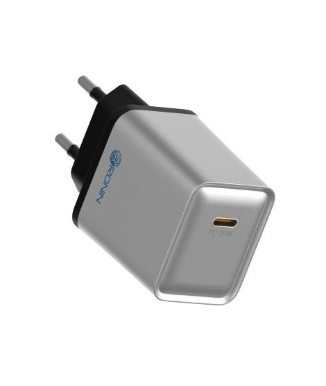 iShopping - Ronin 30W Type-C To Iphone PD Charger Grey (R-6015)