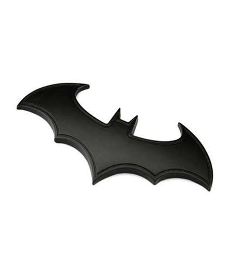 iShopping - M-Mart Bat Man Metal Logo 3D Car Sticker - Black