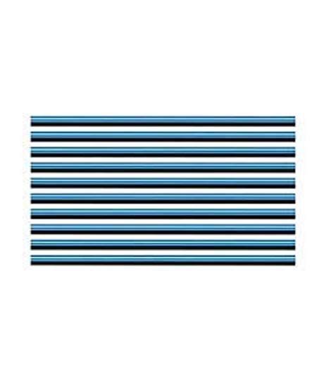 iShopping - M.Mart Car AC U Shape Moulding Decorative Strips Blue Pack Of 10