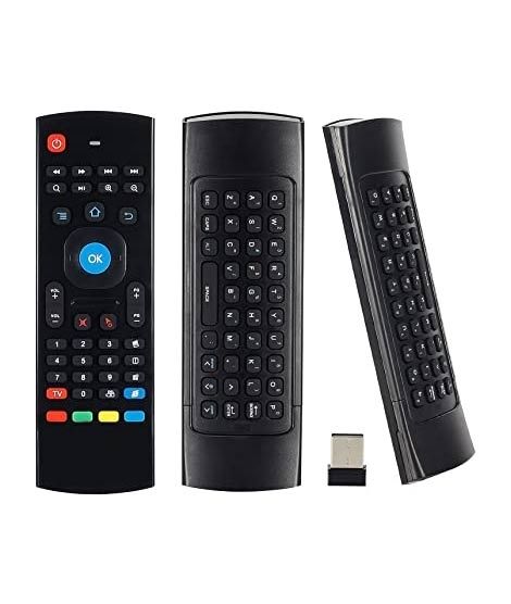 iShopping - M.Mart 2.4G Wireless Qwerty Keyboard Remote Control For Smart TV (MX3)