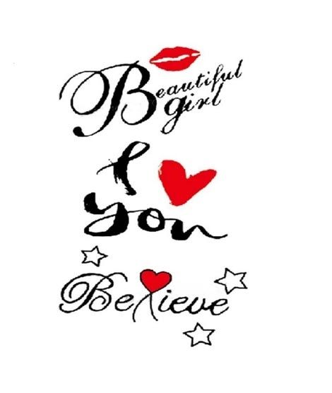 iShopping - M.Mart Beautiful Lady Temporary Tattoos Sticker