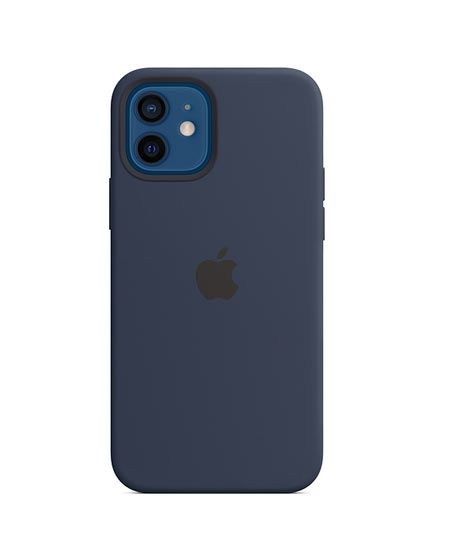 iShopping - Apple MagSafe Silicone Case Deep Navy For iPhone 12/12 Pro (MHL43ZA/A)