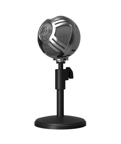 iShopping - Arozzi Sfera Chrome USB Microphone Black