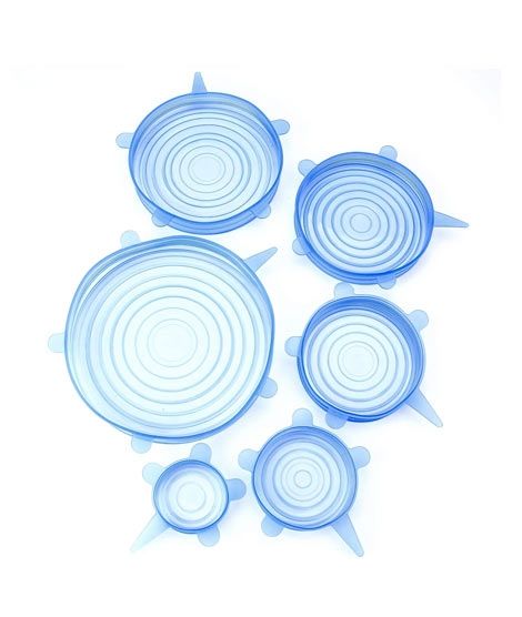 iShopping - AGM Silicone Stretch Lids Covers Pack of 6