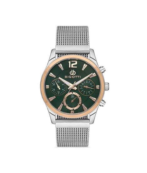 iShopping - Bigotti Stainless Steel Men's Watch Silver (BG.1.10341-5)