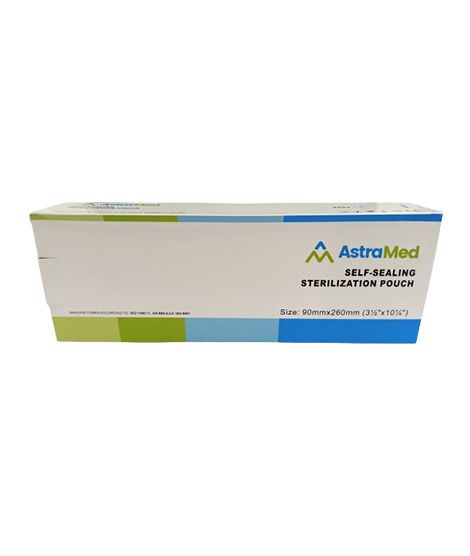 iShopping - Astramed Self Sealing Sterilization Pouches 200Pcs - 90mm x 260mm