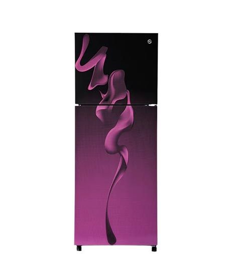 iShopping - PEL InverterOn Flat Glass Door Freezer-on-top Refrigerator 12 Cu Ft (PRINVOGD-6460)-Purple Blaze