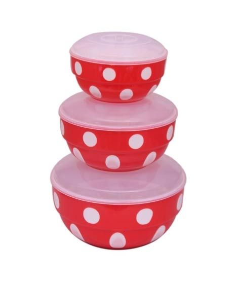 iShopping - Easy Shop Food Storage Box Red - Pack Of 3