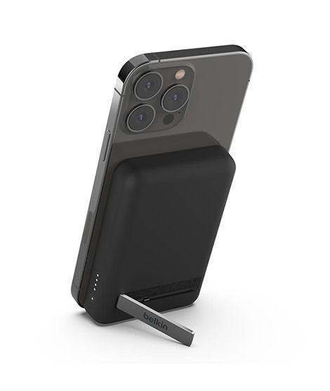 iShopping - Belkin BoostCharge Magnetic Wireless Power Bank 5K + Stand-Black