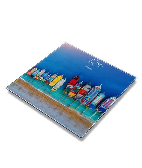 iShopping - Beurer Boats Glass Bathroom Scale (GS-215)