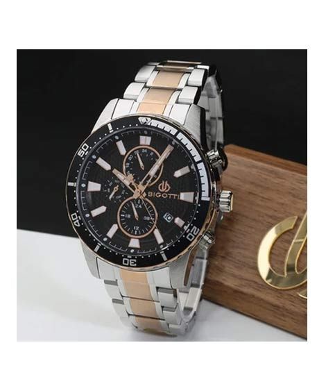 iShopping - Bigotti Montre Homme Stainless Steel Men's Watch (BG.1.10111-3)