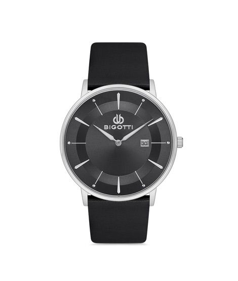 iShopping - Bigotti Milano Leather Men's Watch Black (BG.1.10123-2)