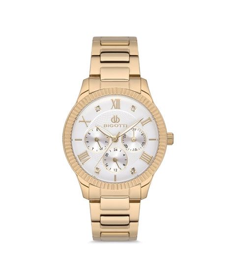 iShopping - Bigotti Analog Stainless Steel Women's Watch Golden (BG.1.10134-3)