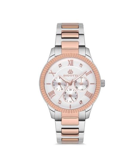 iShopping - Bigotti Montre Femme's Stainless Steel Women's Watch Two Tone (BG.1.10134-5)