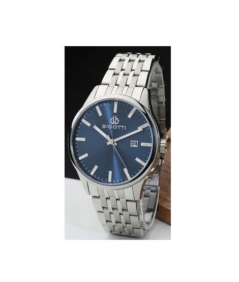 iShopping - Bigotti Stainless Steel Men's Watch Silver (BG.1.10151-3)