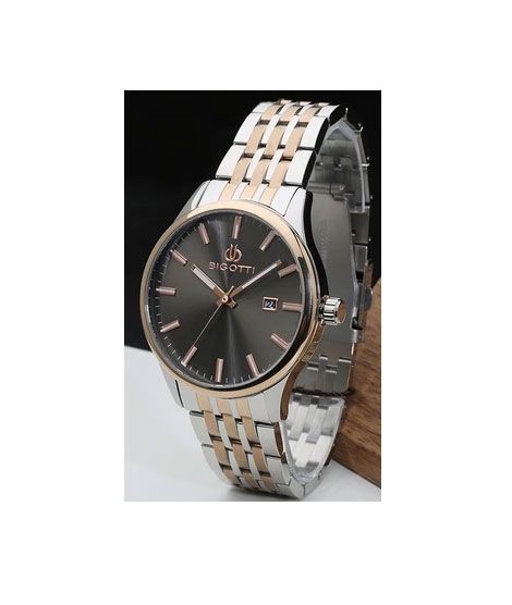 iShopping - Bigotti Stainless Steel Men's Watch Two Tone (BG.1.10151-6)