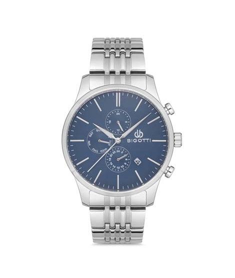 iShopping - Bigotti Analog Stainless Steel Men's Watch Silver (BG.1.10153-3)