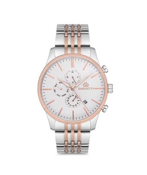 iShopping - Bigotti Stainless Steel Men's Watch Two Tone (BG.1.10153-5)