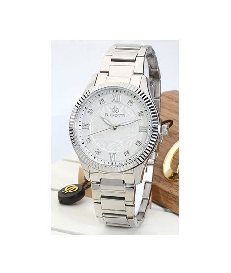 iShopping - Bigotti Stainless Steel Women's Watch Silver (BG.1.10157-1)