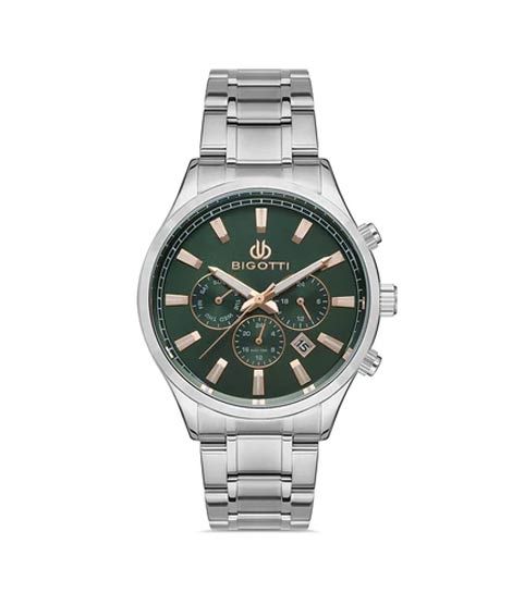 iShopping - Bigotti Stainless Steel Men's Watch Silver (BG.1.10333-3)