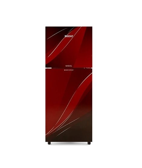 iShopping - Orient Marvel 410i Inverter GD Freezer-on-Top Refrigerator 15 Cu Ft Red