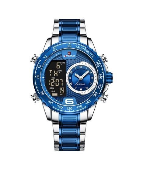 iShopping - NaviForce Dual Time Working Men’s Watch Blue (NF-9199-3)