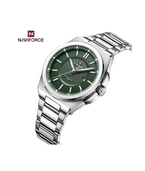 iShopping - Naviforce Executive Edition Watch For Men Silver (NF-9212-3)