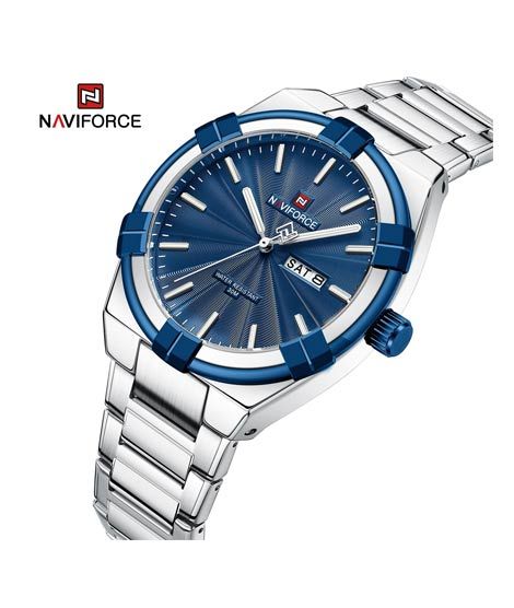 iShopping - Naviforce Giorno Edition Watch For Men Silver (NF-9218-3)