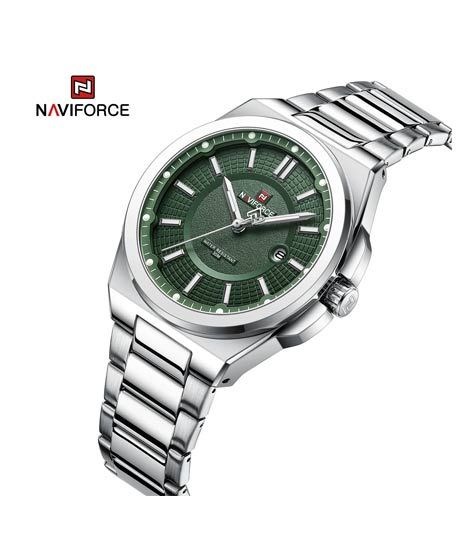 iShopping - Naviforce Executive Edition Watch For Men Silver (NF-9212-3)