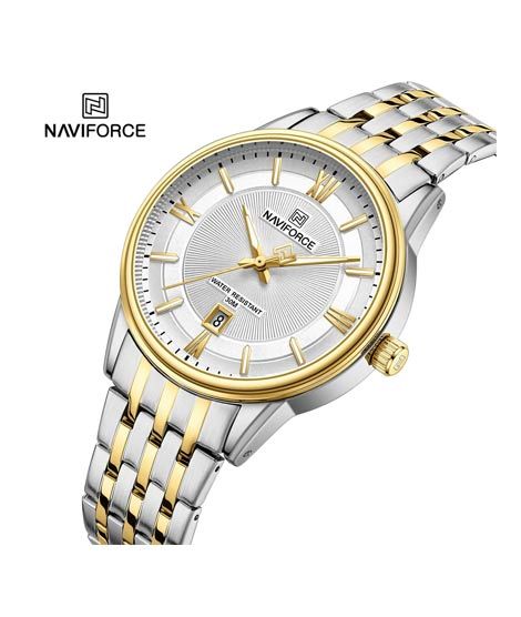 iShopping - Naviforce Exclusive Date Edition Watch For Men Two Tone (NF-8039G-7)