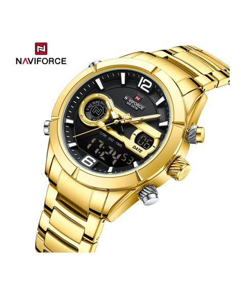 iShopping - Naviforce Elite Edition Watch For Men Gold - (NF-9232-3)
