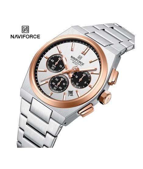 iShopping - Naviforce Bond Chrono Watch For Men Two Tone (NF-8048G-6)