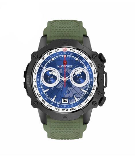 iShopping - Naviforce Fit Smart Watch For Men Green (NT10-2)
