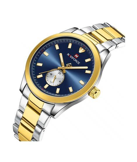 iShopping - Naviforce Pursuit Chronograph Two Tone Watch For Men (NF-9231-3)