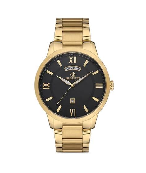 iShopping - Bigotti Stainless Steel Men's Watch Golden (BG.1.10360-4)