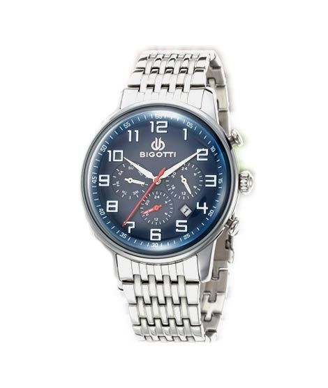 iShopping - Bigotti Analog Stainless Steel Men’s Watch Silver (BG.1.10042-3)