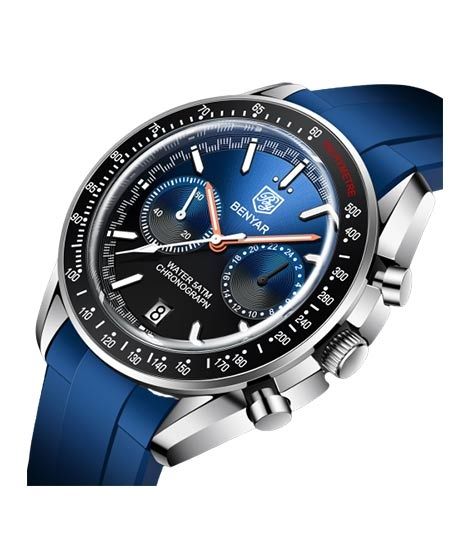 iShopping - Benyar Exclusive Chronograph Edition Men's Watch Blue (BY-5194-1)