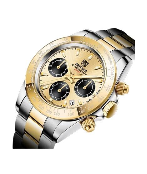 iShopping - Benyar Exclusive Chronograph Edition Men's Watch Two Tone (BY-1174)