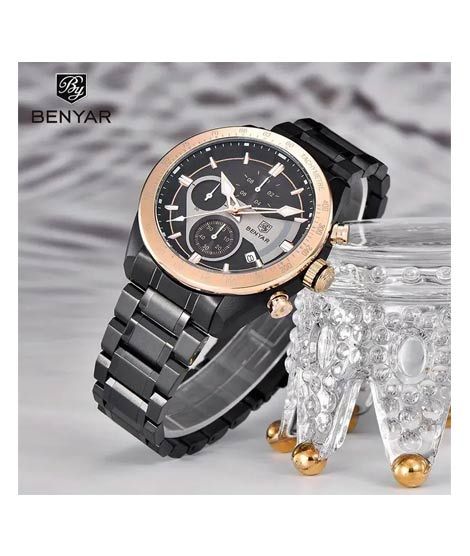 iShopping - Benyar Chronograph Edition Watch For Men Black (BY-5201-4)