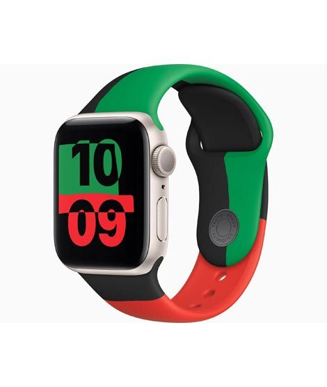 iShopping - Apple Watch SE 2023 Starlight Aluminum Case With Sport Band-Black Unity-GPS-40mm