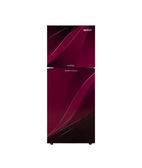 iShopping - Orient Marvel 540 Freezer-On-Top Glass Door Refrigerator 19 Cu Ft Blaze Purple