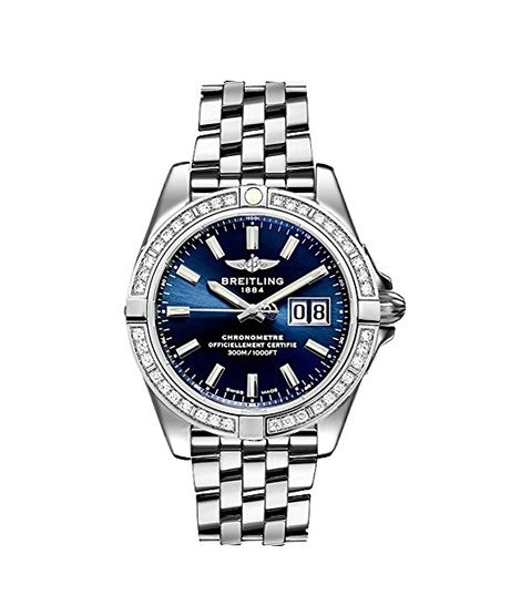 iShopping - Breitling Galactic Men's Watch Silver (A49350LA/C929-366A)