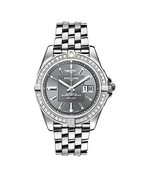 iShopping - Breitling Galactic Men's Watch Silver (A49350LA/F549-366A)